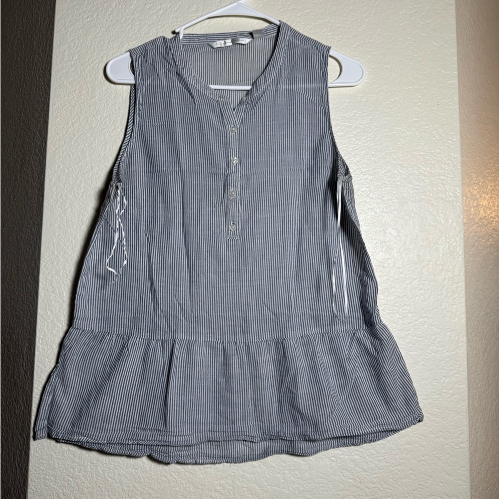 Lauren Conrad L striped sleeveless top